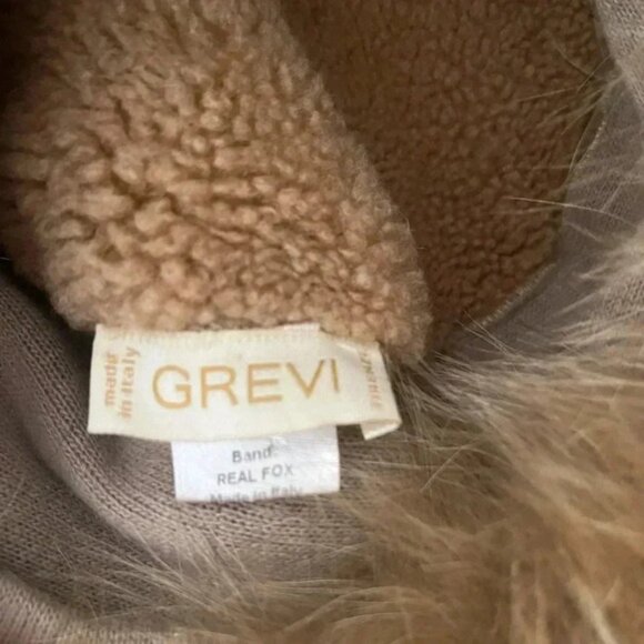 Grevi Lamb Crown with Fox Fur Vintage warm  hat main image 6